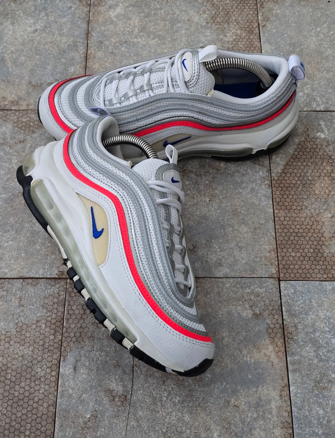 (240)나이키 에어맥스 97 크림슨 실버 상품이미지7