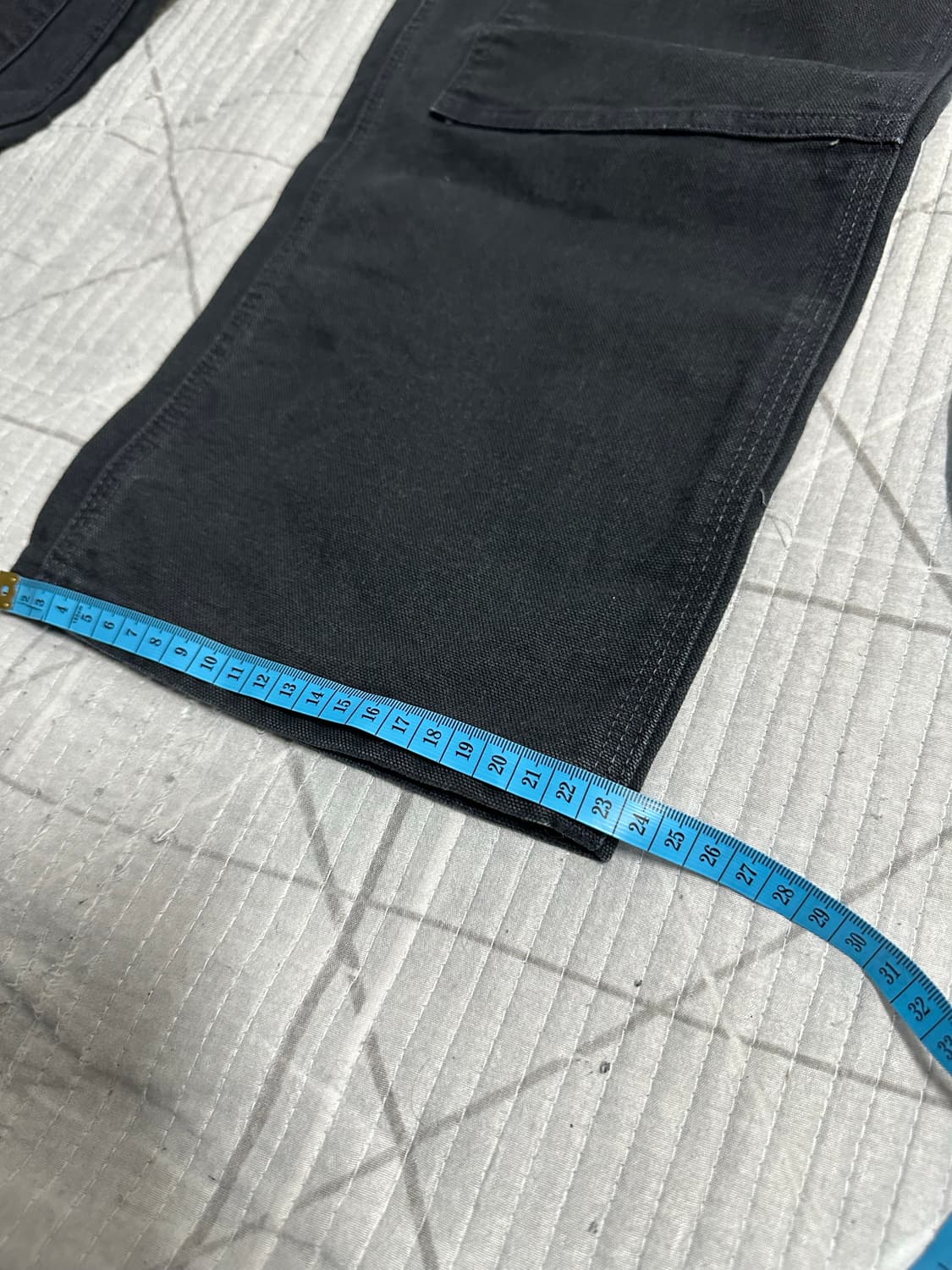 칼하트 B01 더블니 워크 팬츠 34x32 블랙 상품이미지8