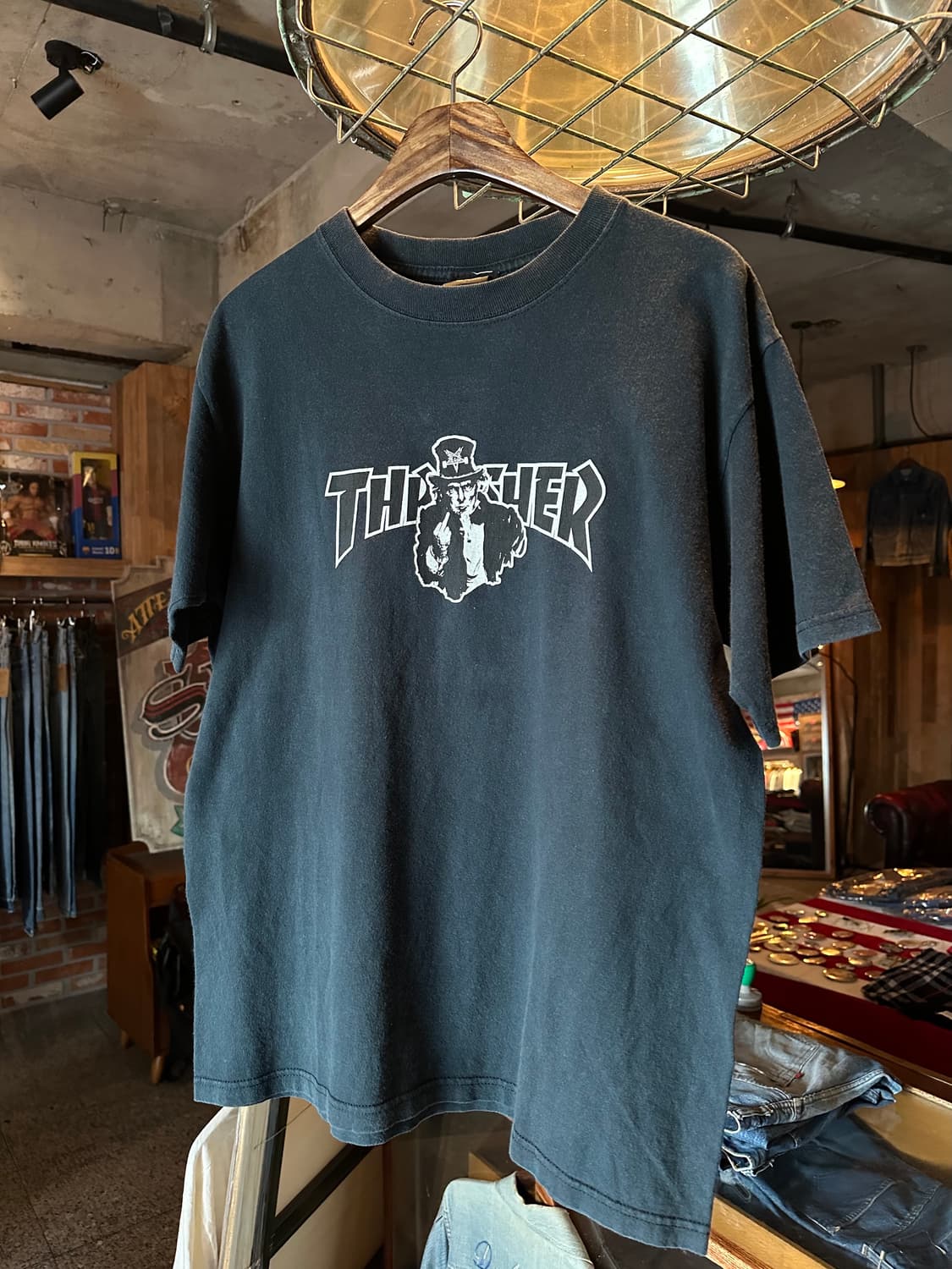 00s 빈티지 Thrasher 트레셔 보더 반팔 티셔츠 상품이미지2