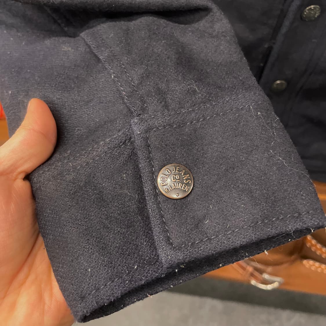 폴로 진스 컴퍼니 MSC 디어 클럽 패치 집업 모직 자켓 N298 상품이미지7