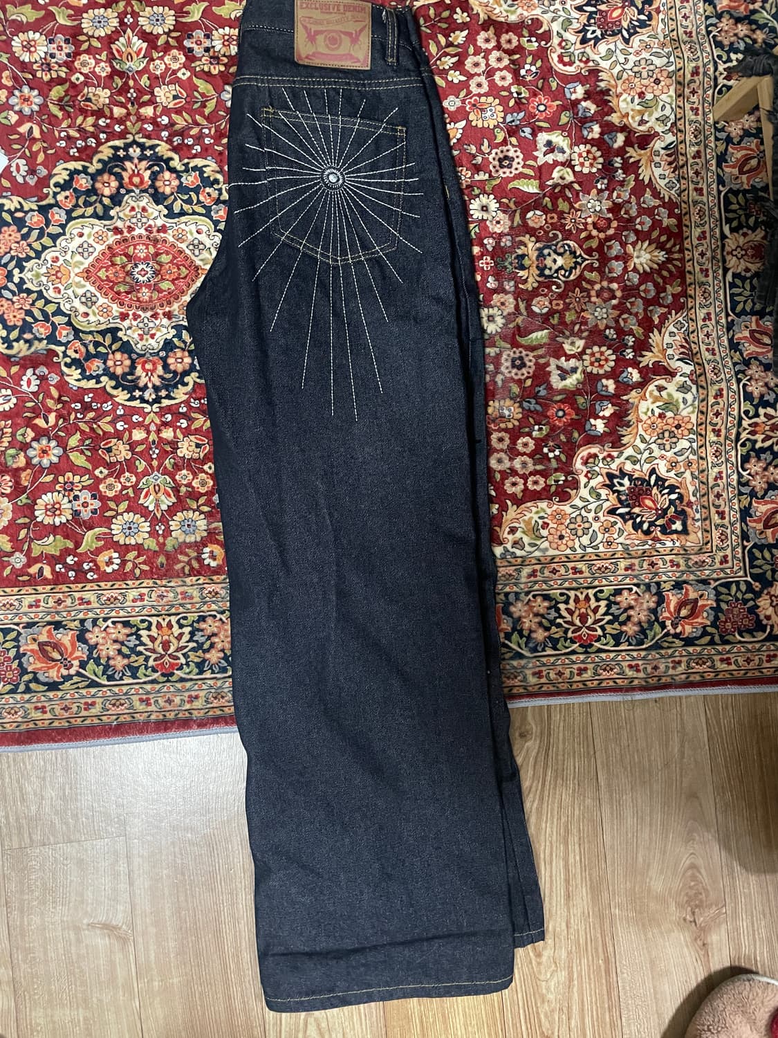 디앤에스알 스파이더 스티치 인디고 데님 팬츠 S 상품이미지2