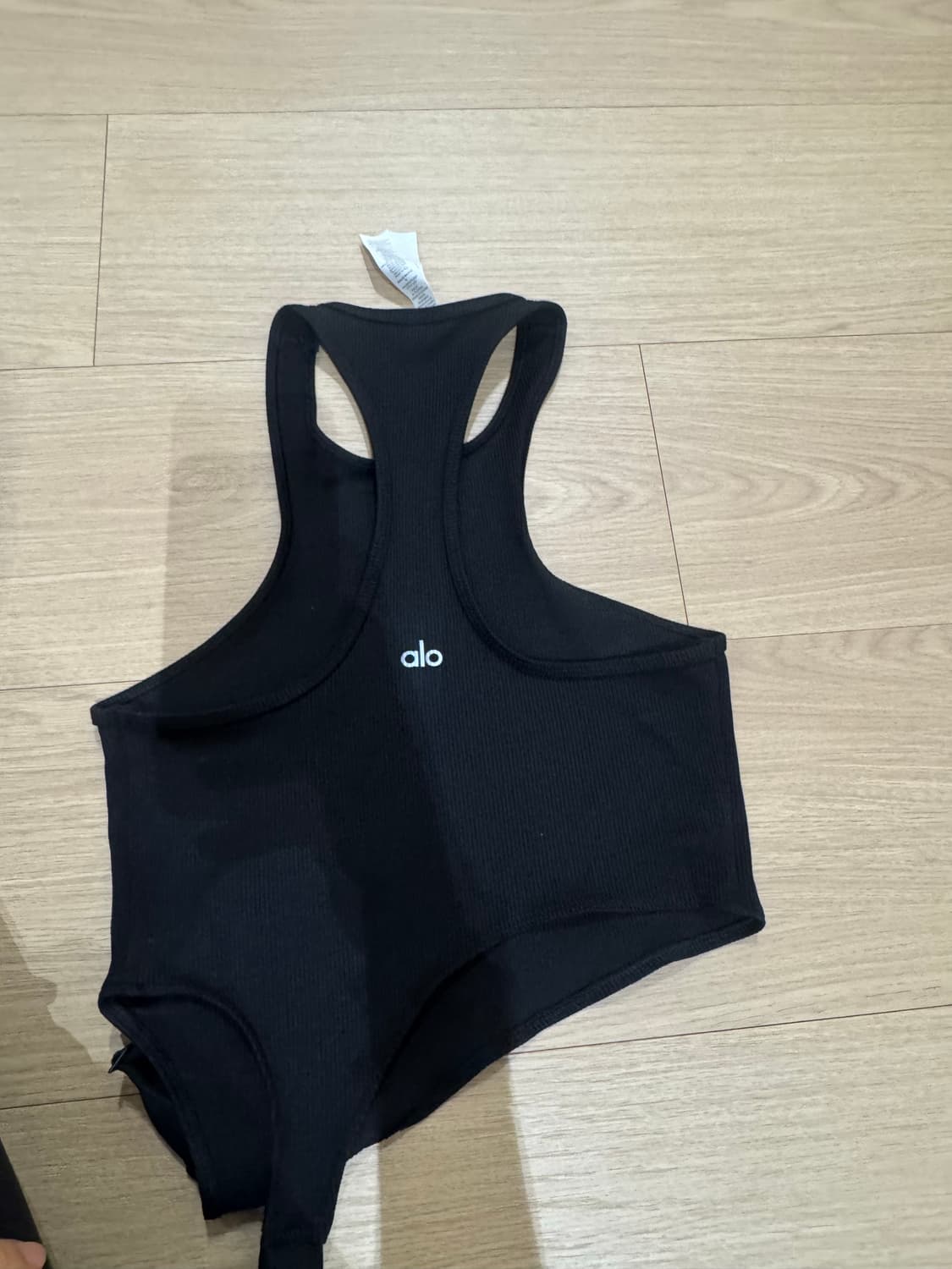 알로 탱크 Alo Ribbed Revelation Tank 블랙 S 상품이미지7