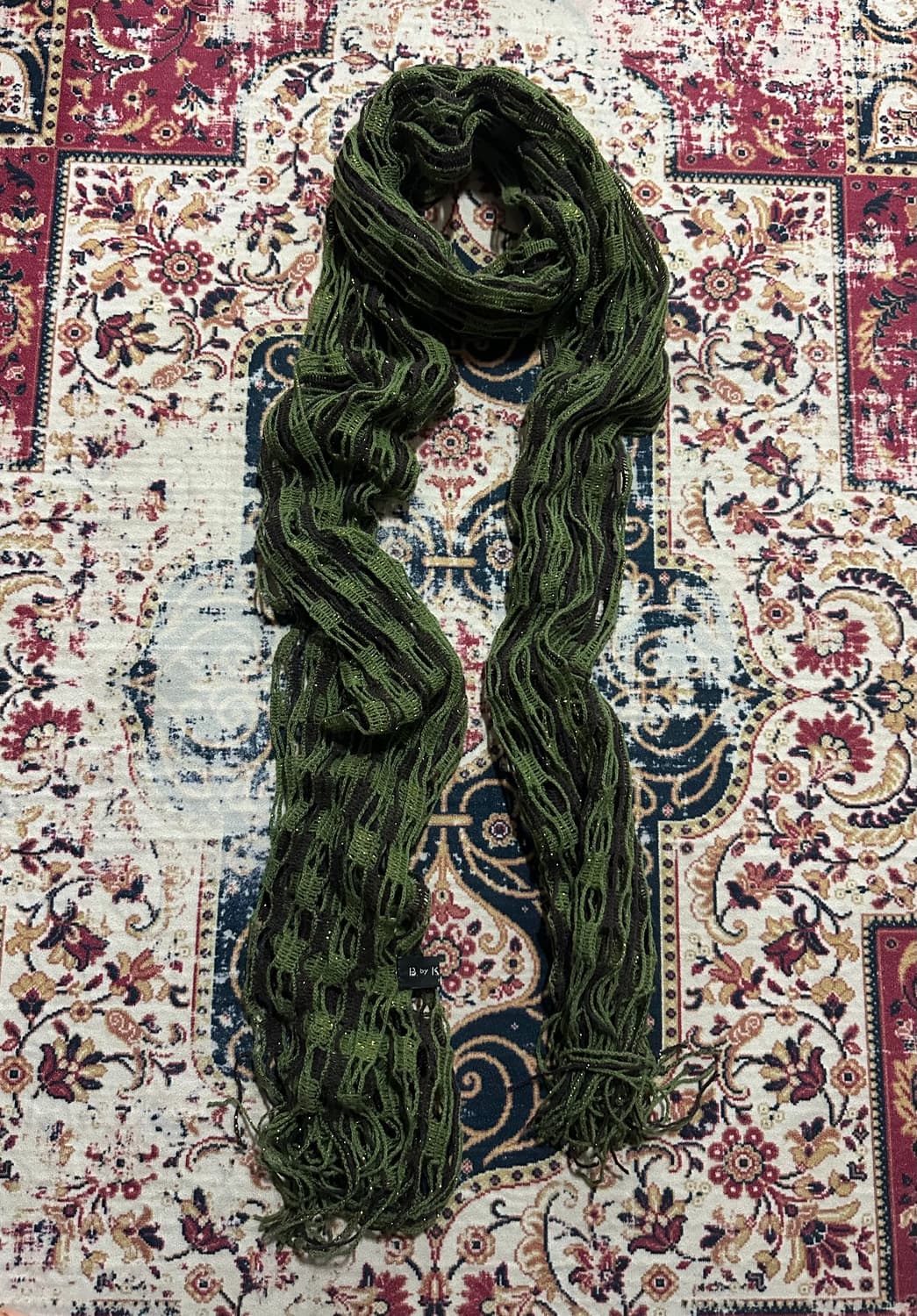 두쫀쿠 카키 브라운 스카프 상품이미지1