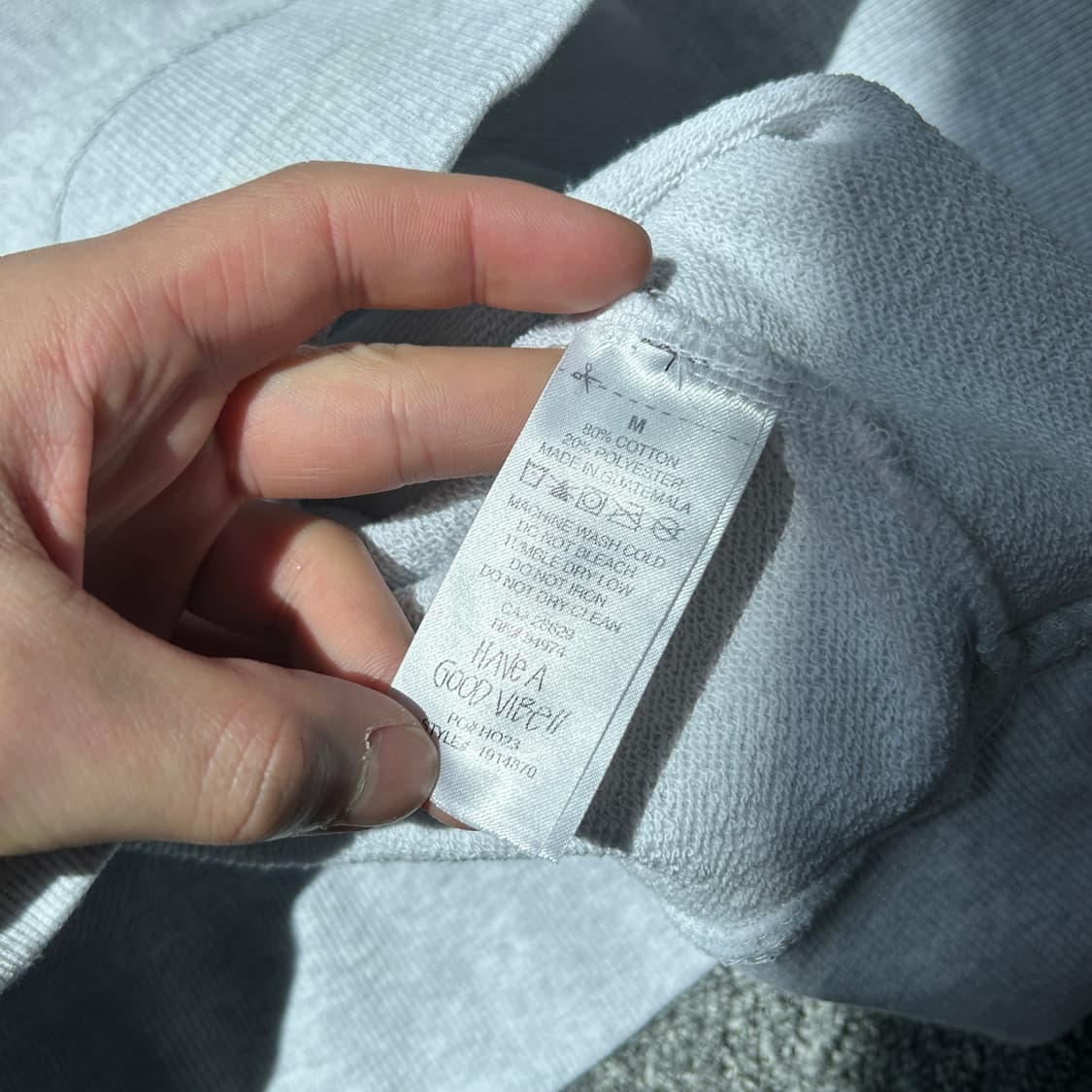 스투시 베이직 멜란지 빅로고 맨투맨 상품이미지9