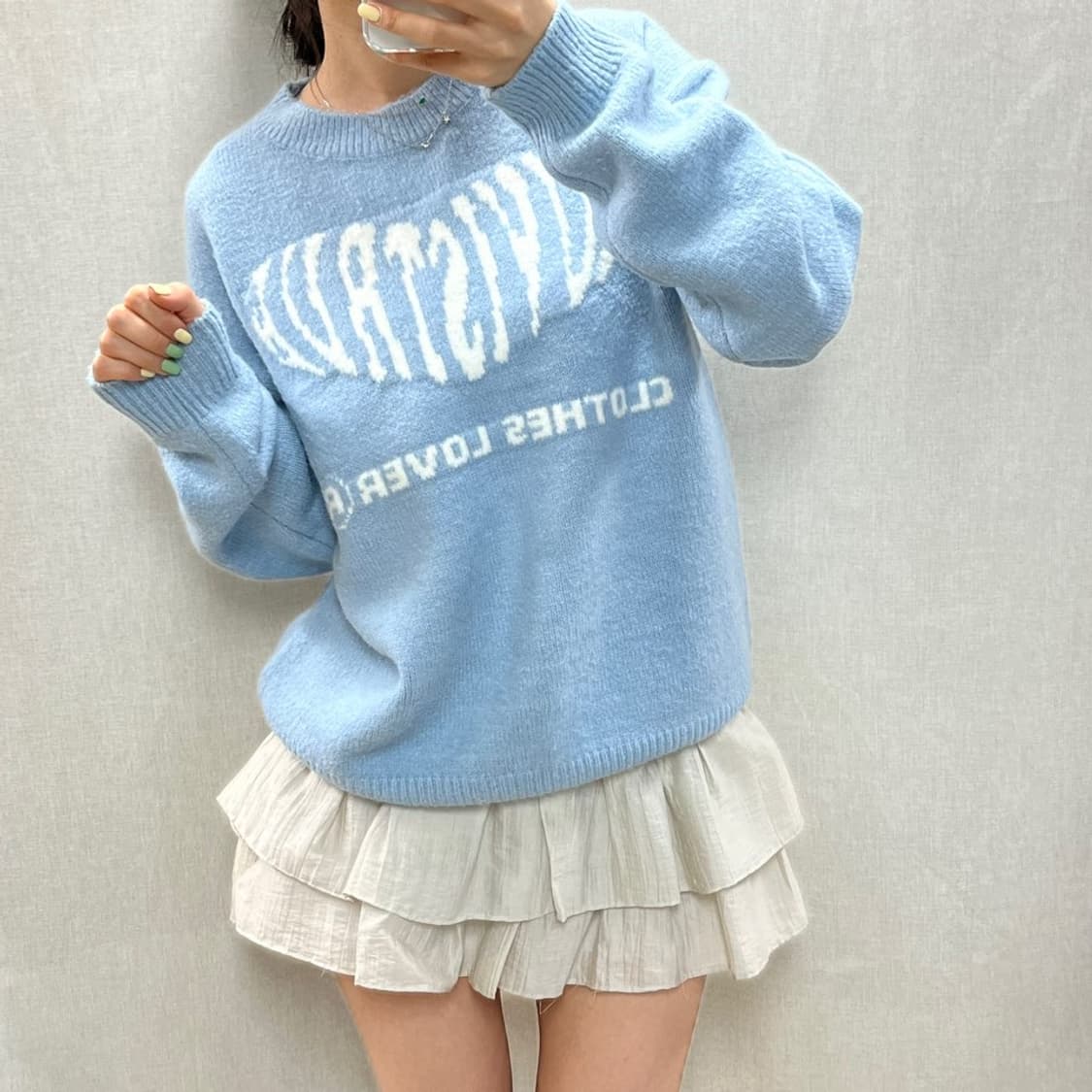 러브이스트루 니트 티셔츠/#3594 상품이미지3