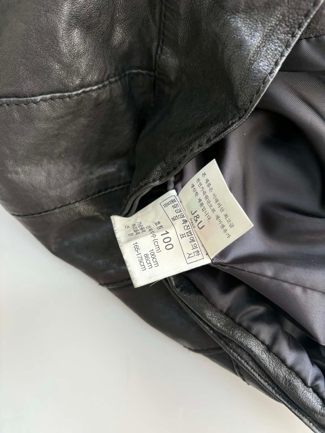 [100] vtg 리얼 양가죽 멀티포켓 양가죽 라이더 자켓 상품이미지3