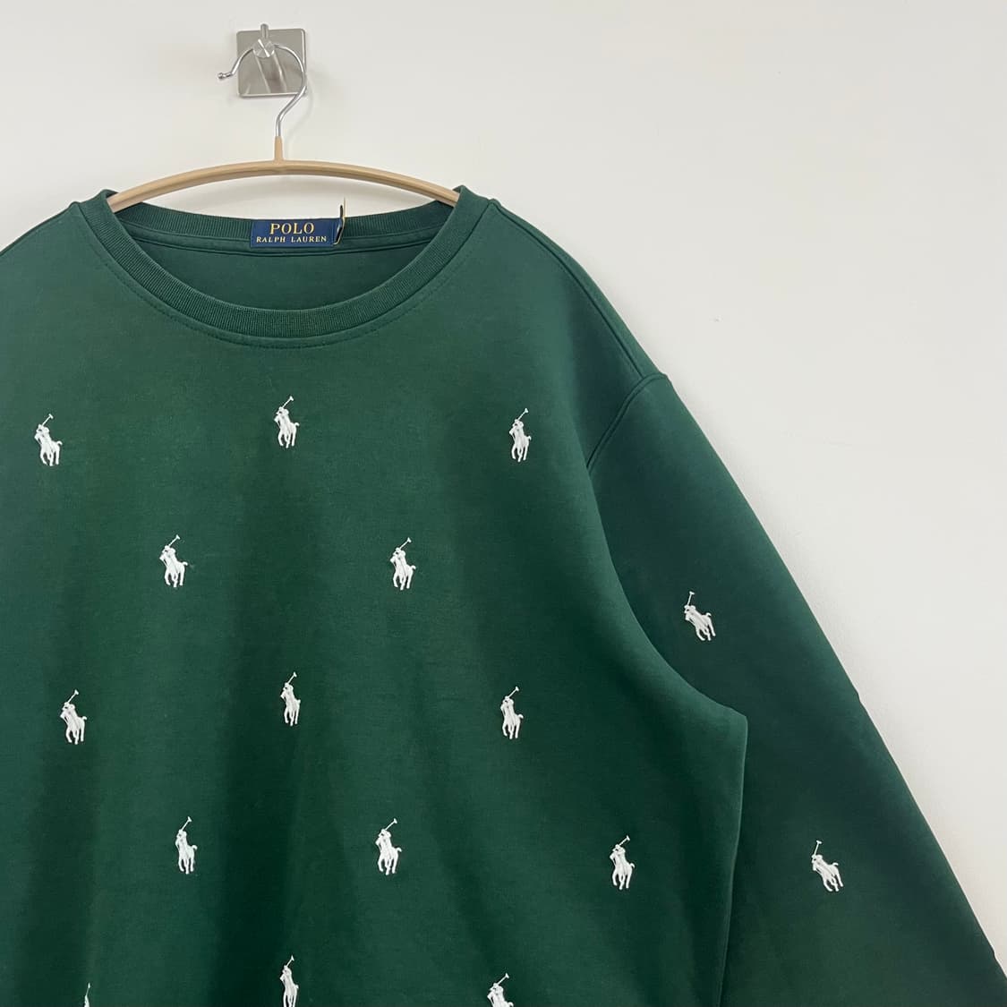 폴로 랄프로렌 신형 자수 포니 딥그린 맨투맨 상품이미지4