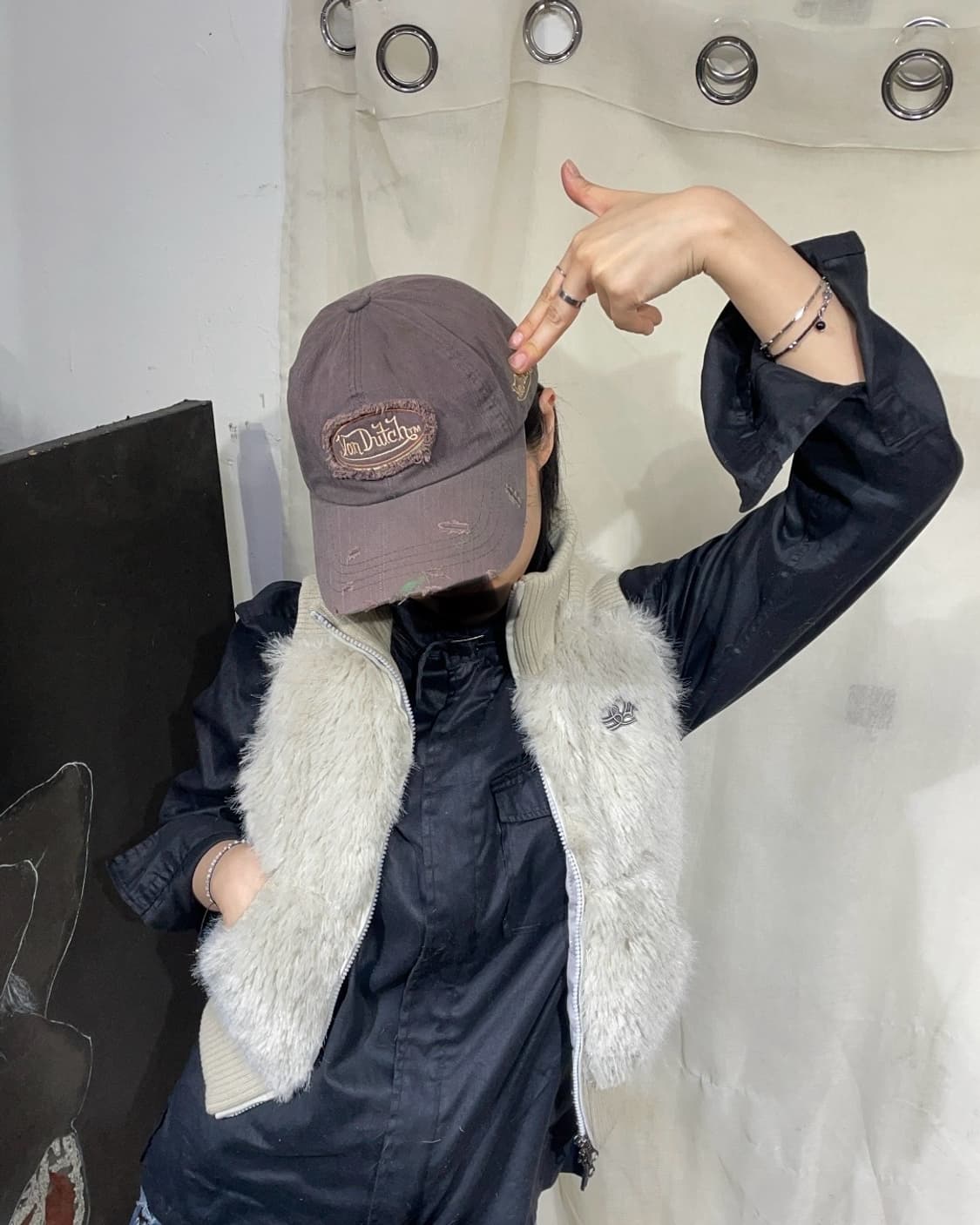 본더치 y2k 볼캡 자수 모자 상품이미지2