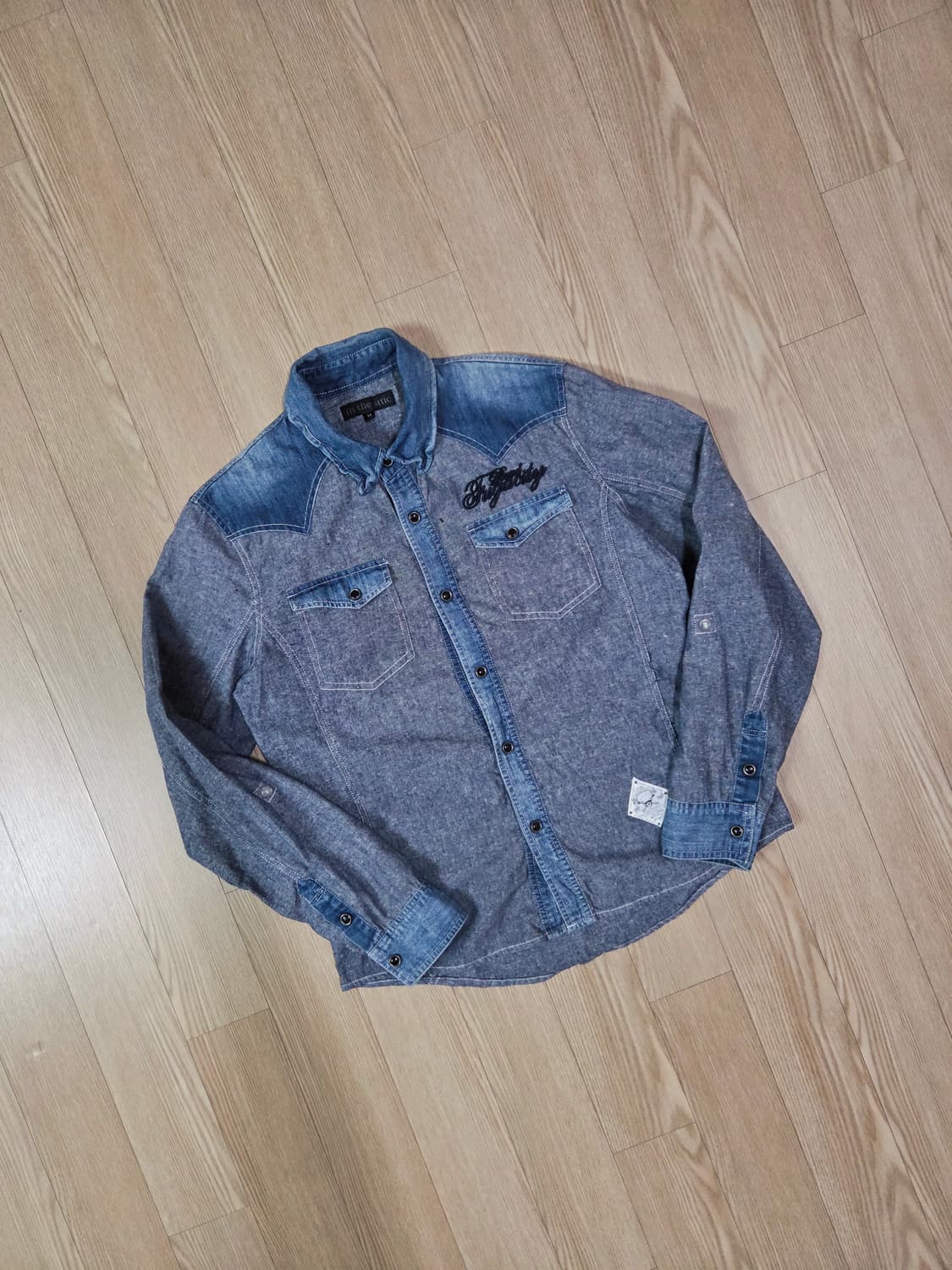 in the attic 샴브레이 웨스턴 셔츠 상품이미지3