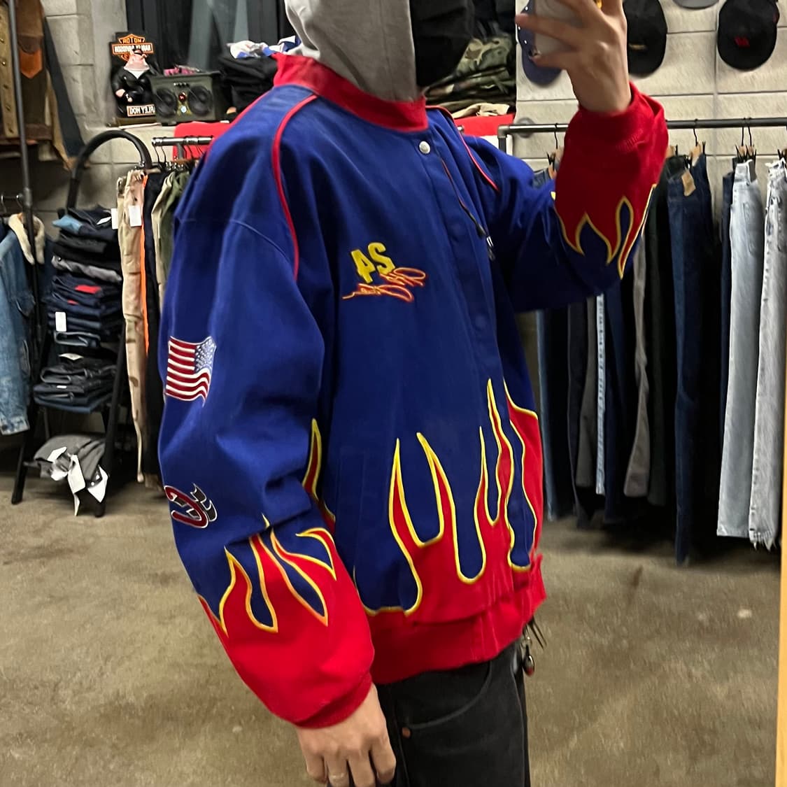 00s 제프해밀턴 나스카 플레임 레이싱 자켓 (110) 상품이미지2