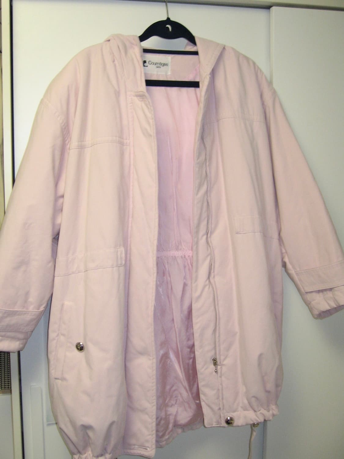 꾸레쥬 핑크 야상자켓 상품이미지2