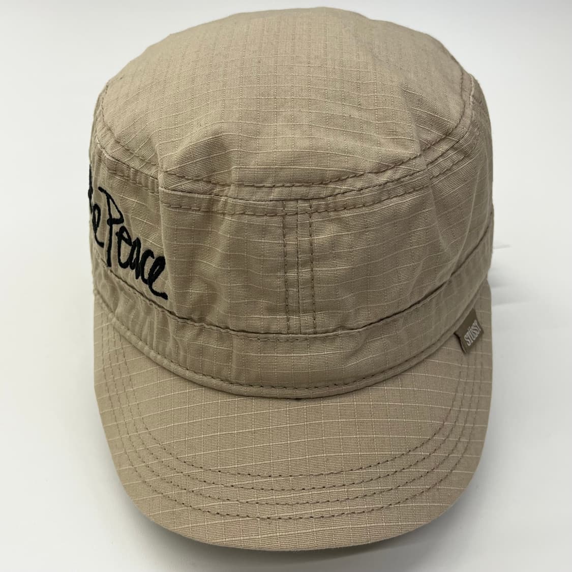 Stussy 스투시 베이지 레터링 군모캡모자 상품이미지2