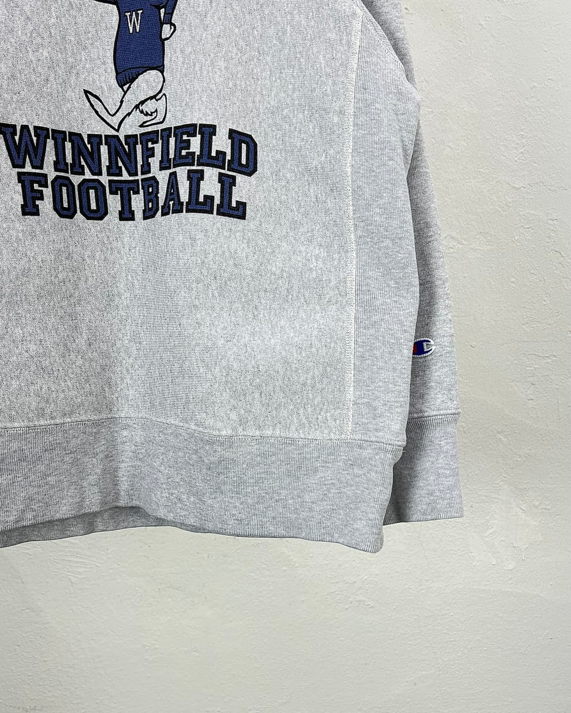 챔피온 라이트 그레이 리버스 위브 스웨트 셔츠 상품이미지5