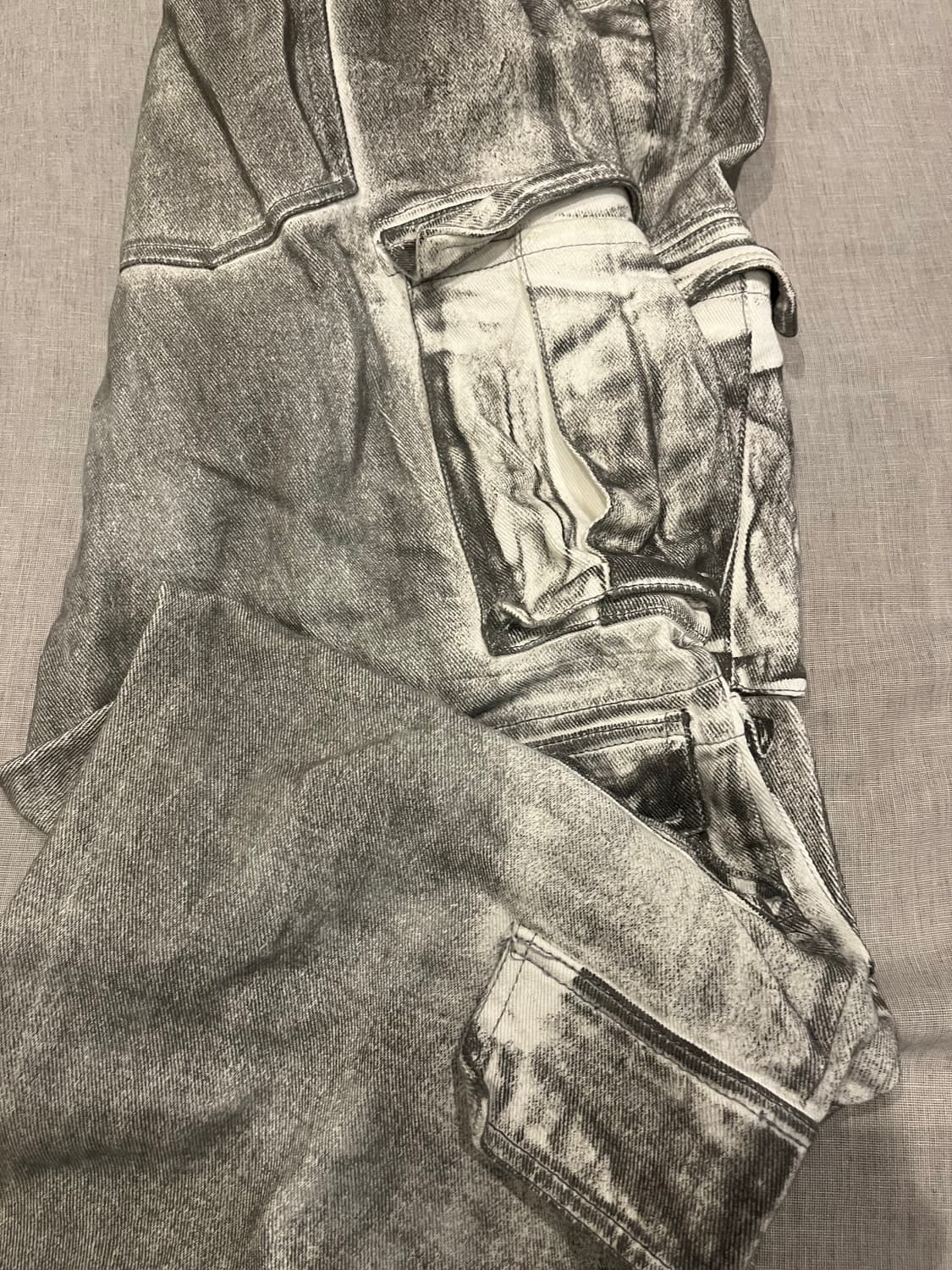 낫포너드-더티워싱 카고데님 팬츠 상품이미지2