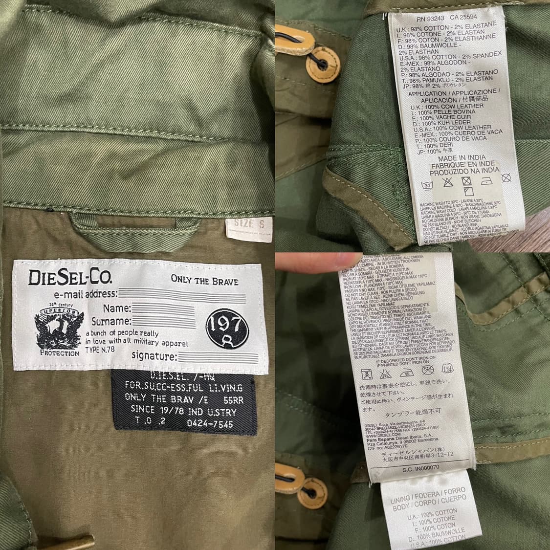 디젤 유틸리티 M65 필드 자켓 상품이미지9