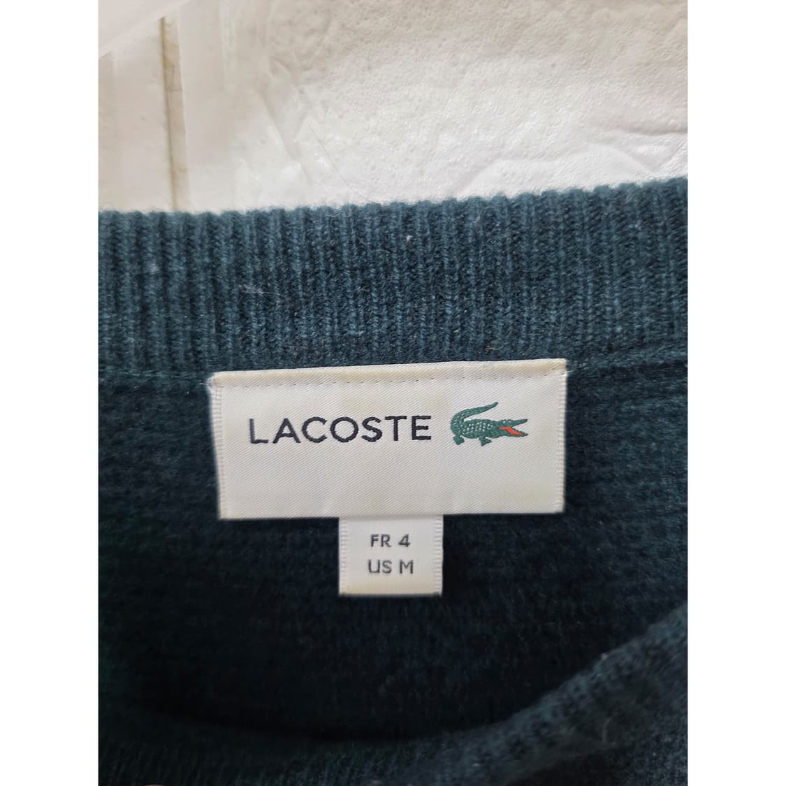 택포) 라코스테 다크 그린 니트 M 상품이미지2