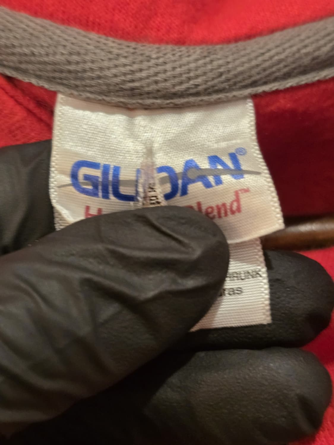 Gildan heavy 스웻 레드 쿼터집업 상품이미지4
