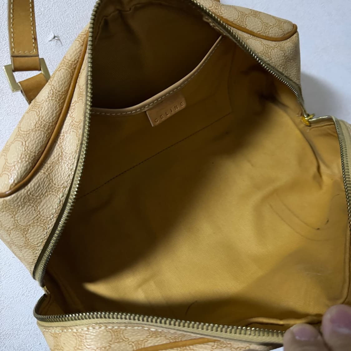 빈티지 셀린느 마카감 미니 원통 토트백 레어 상품이미지8