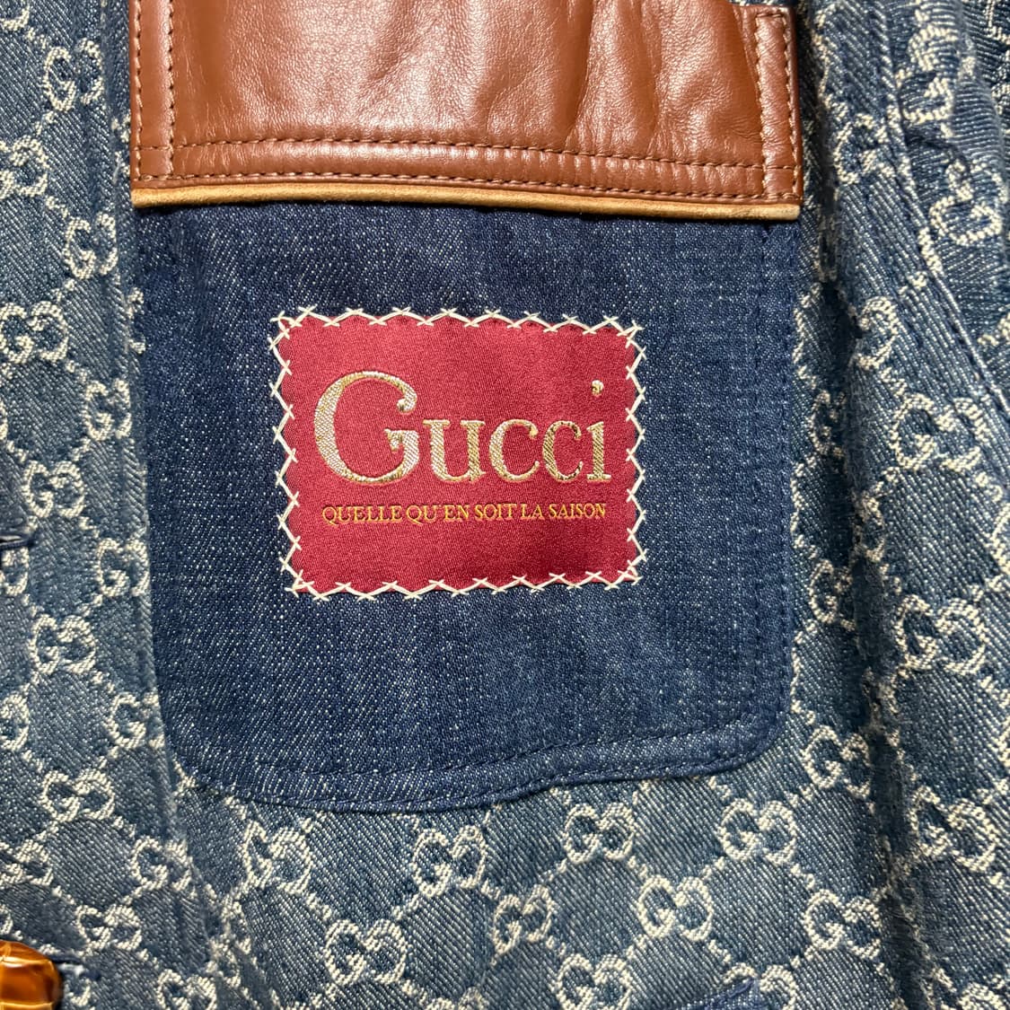 [44/새상품급] 구찌 자카드 오가닉 데님 자켓 상품이미지4