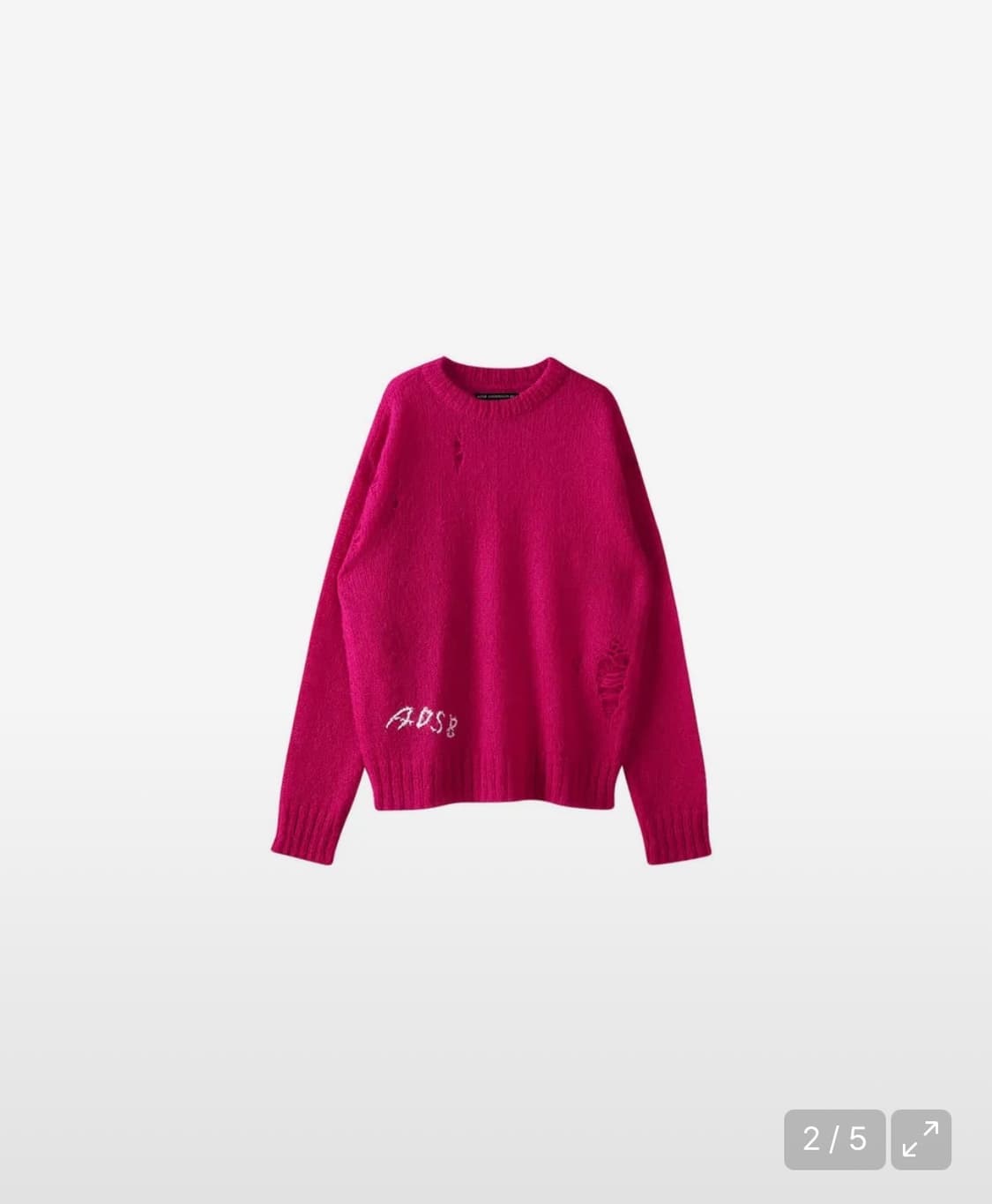 앤더슨벨 키드 모헤어 크루넥 스웨터 M 상품이미지1