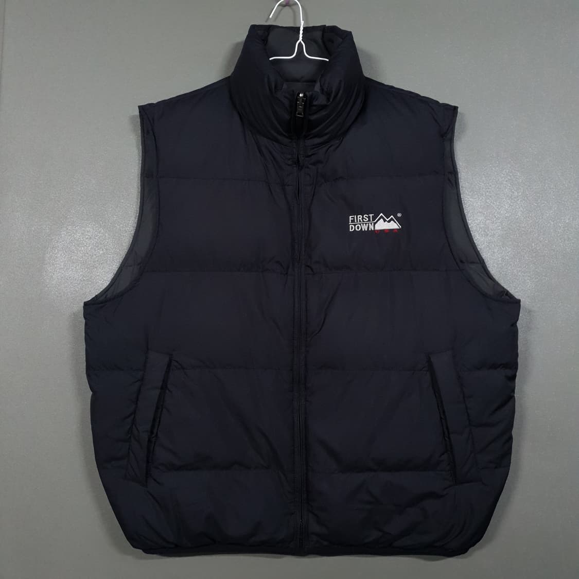 실측 2XL) 퍼스트다운 양면 리버서블 다운 조끼 패딩 베스트 검회 상품이미지2