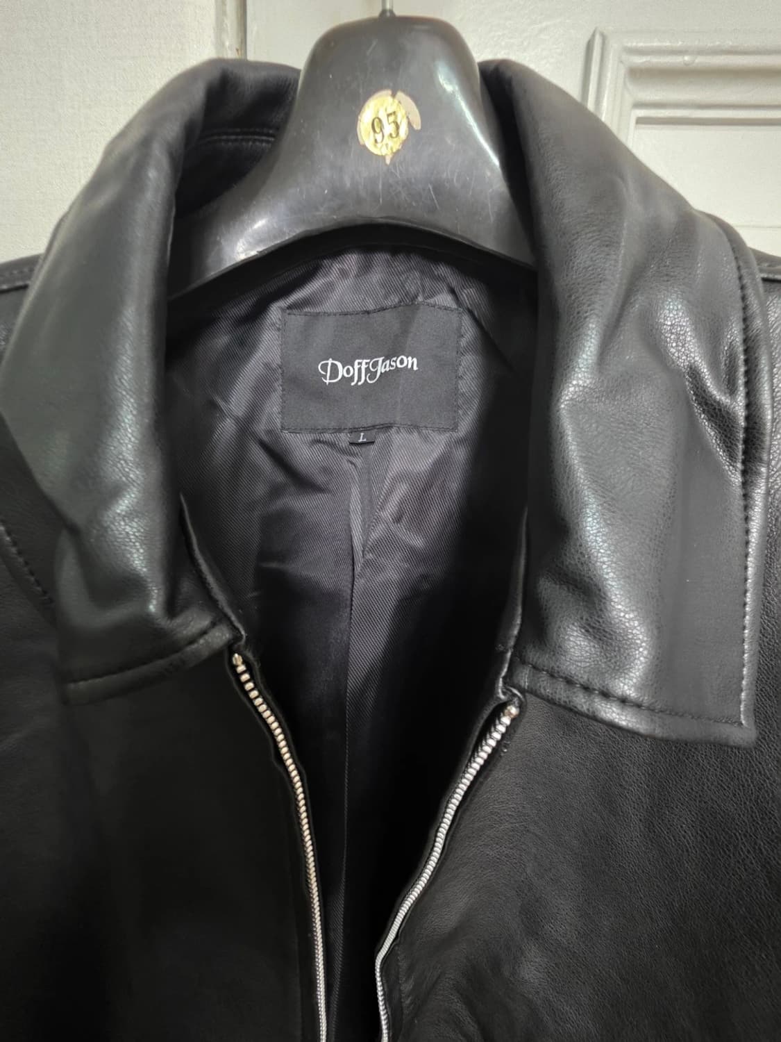 도프제이슨 오버핏 비건레더 싱글자켓 L 상품이미지4