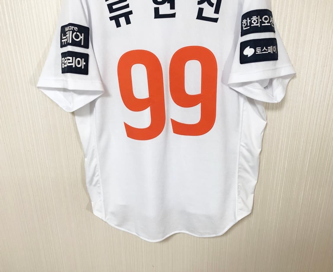 KBO 스파이더 한화이글스 25시즌 어센틱 홈유니폼 XL #99 류현진 상품이미지10