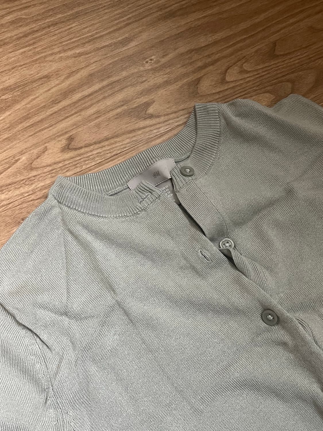 H&M 파인니트 가디건 새상품 민트색 xs 상품이미지2