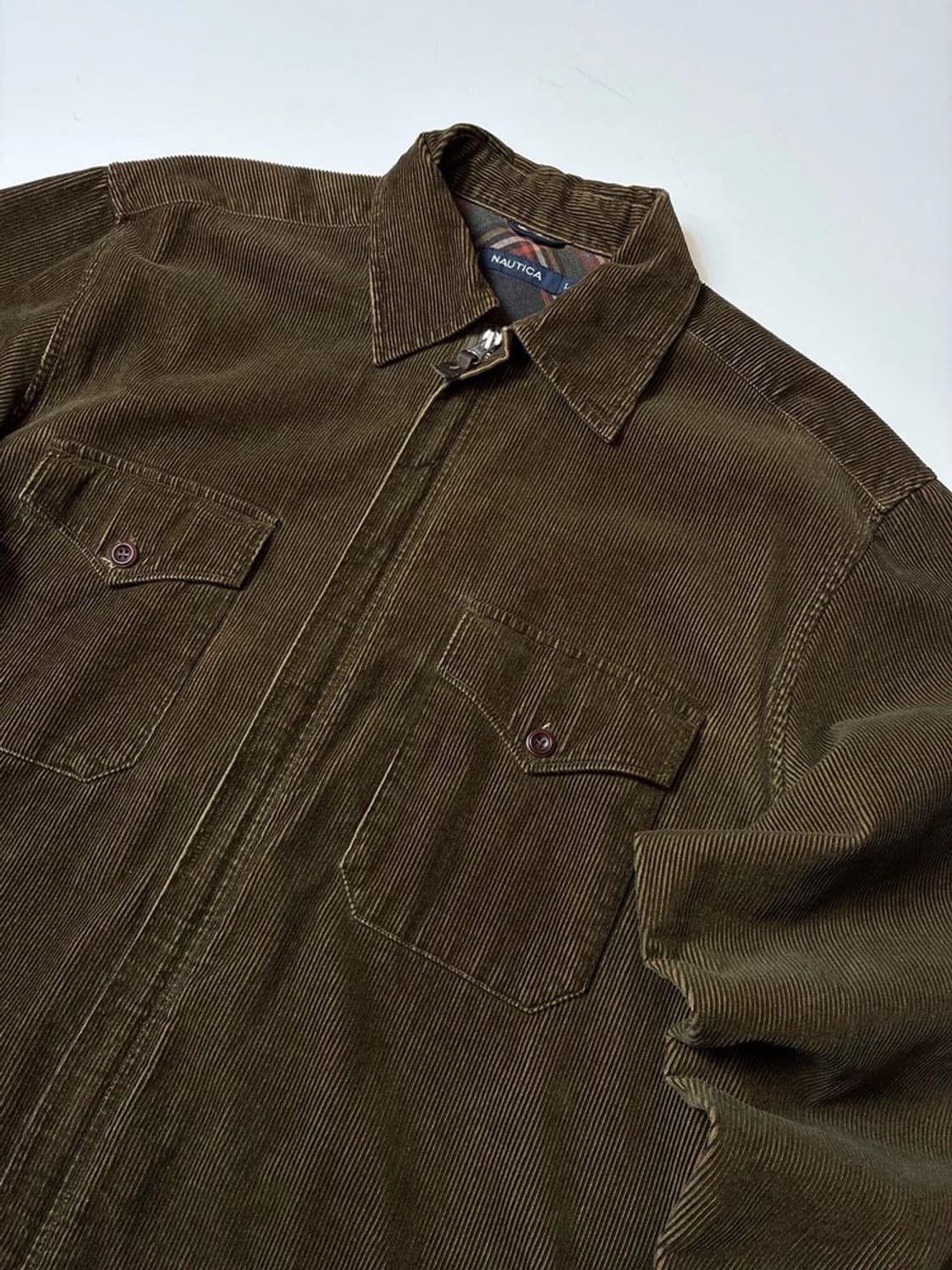 노티카 00's 엘보 가죽 코듀로이 셔츠 자켓 PN8244 상품이미지2