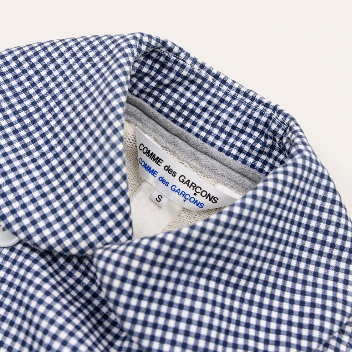 comme des garcons 자켓 깅엄 체크 블루 하이브리드 상품이미지4