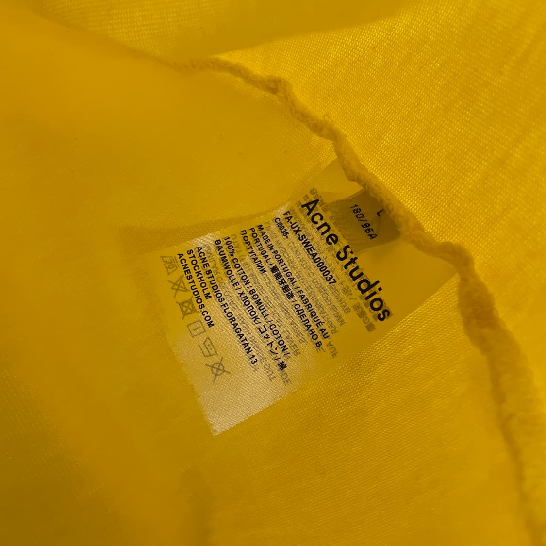 아크네스튜디오 빅로고 반팔 티셔츠 L  상품이미지3