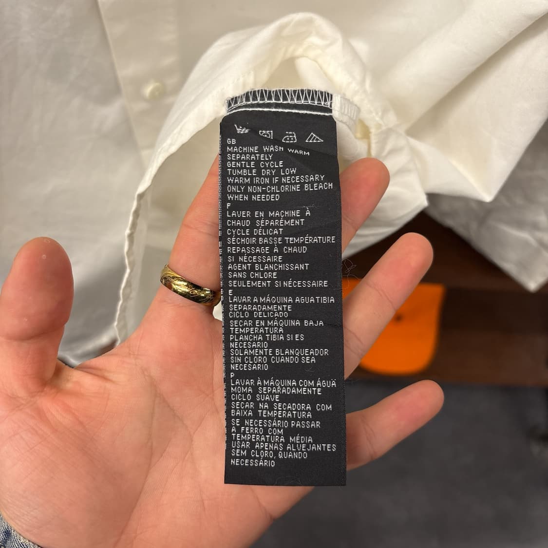 00s 할리데이비슨 아치 엠브로이드 레터링 라이딩셔츠 N957 상품이미지8