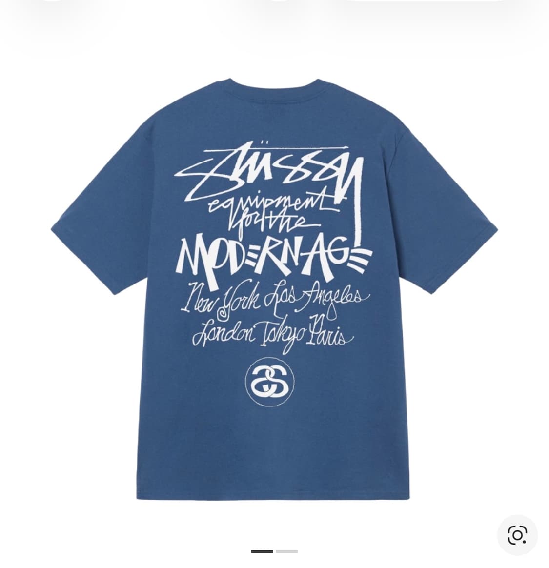 스투시 모던에이지 블루 반팔 상품이미지1