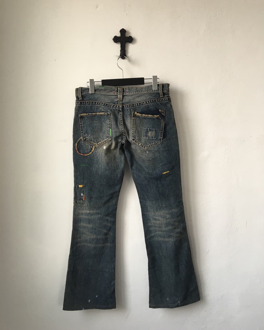 Grunge stitch point denim pants 상품이미지3