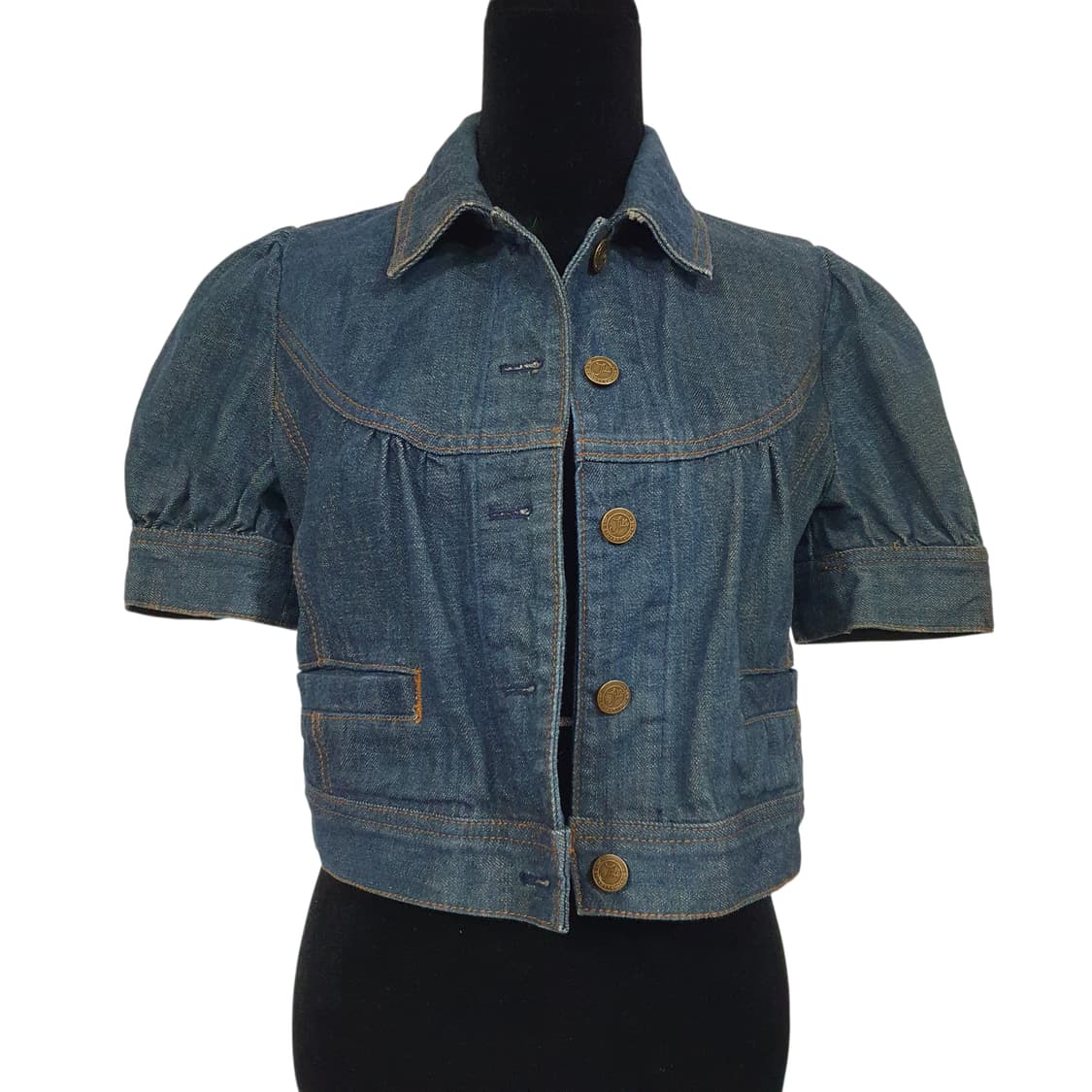 빈티지 질스튜어트 데님 퍼프슬리브 볼레로 모리걸 y2k 라떼갸루 상품이미지2