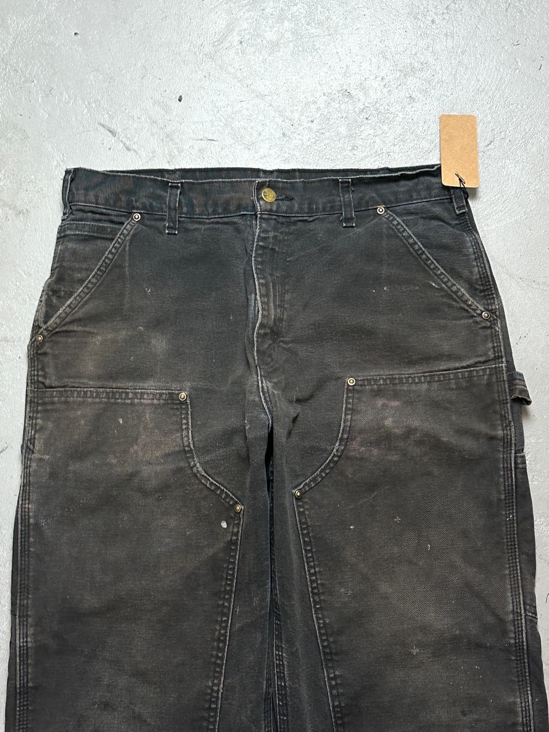 OG 칼하트 B136 더블니 블랙 칼하트 썩블니 워크팬츠 상품이미지5