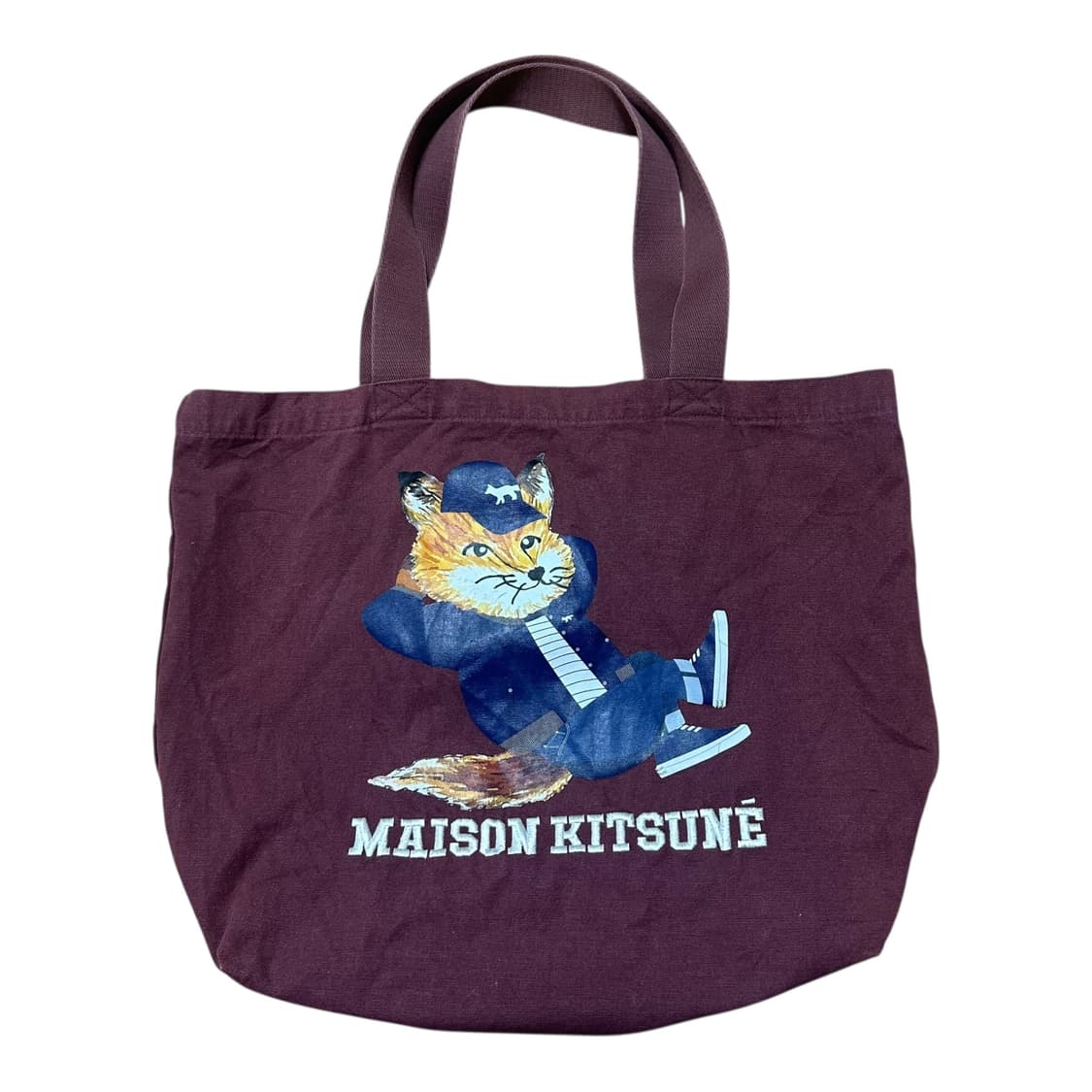 ✨ (바배) 메종키츠네 버건디 에코백 토트백 상품이미지1