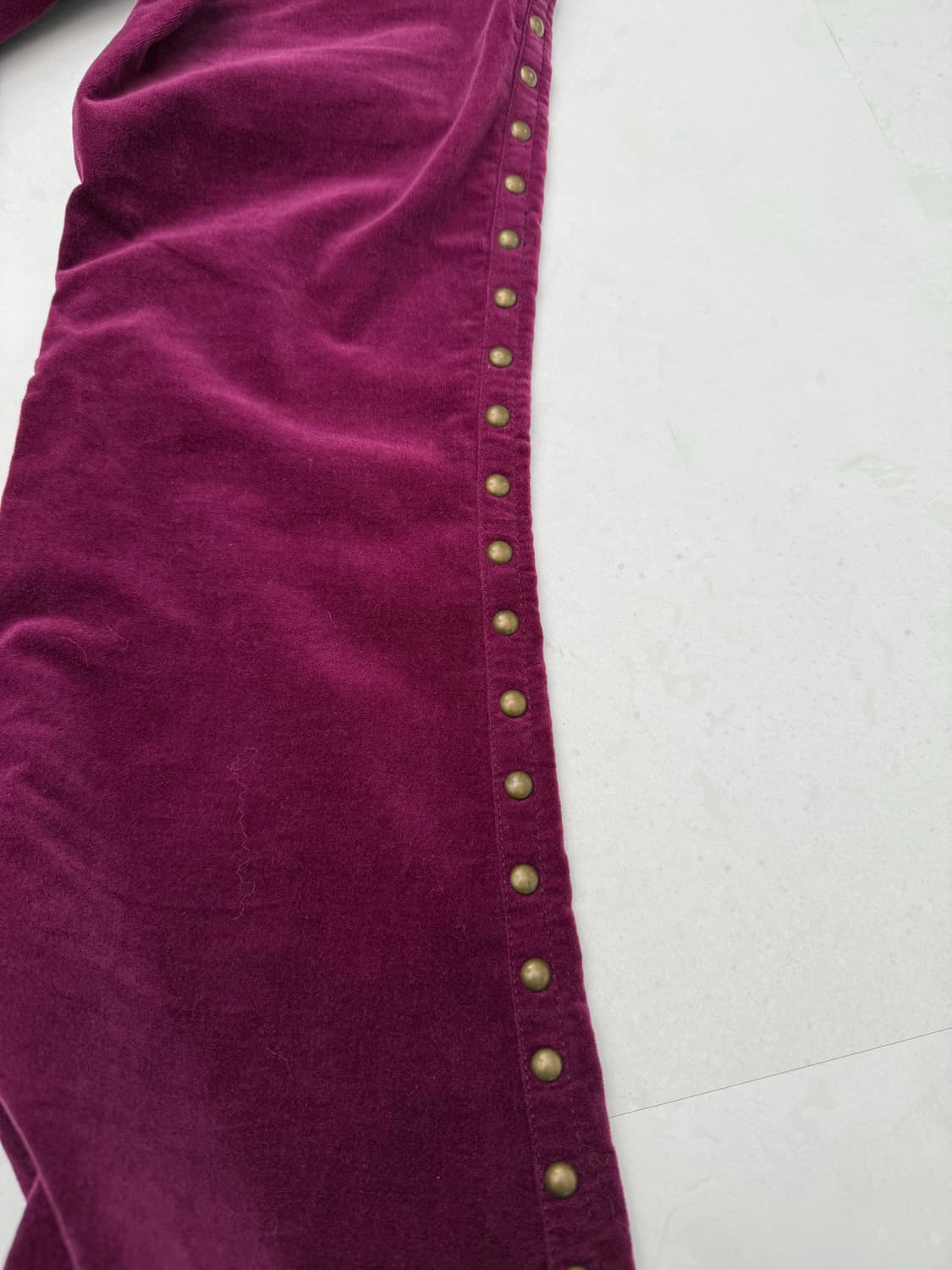 퍼플 스터드 디테일 팬츠 상품이미지4