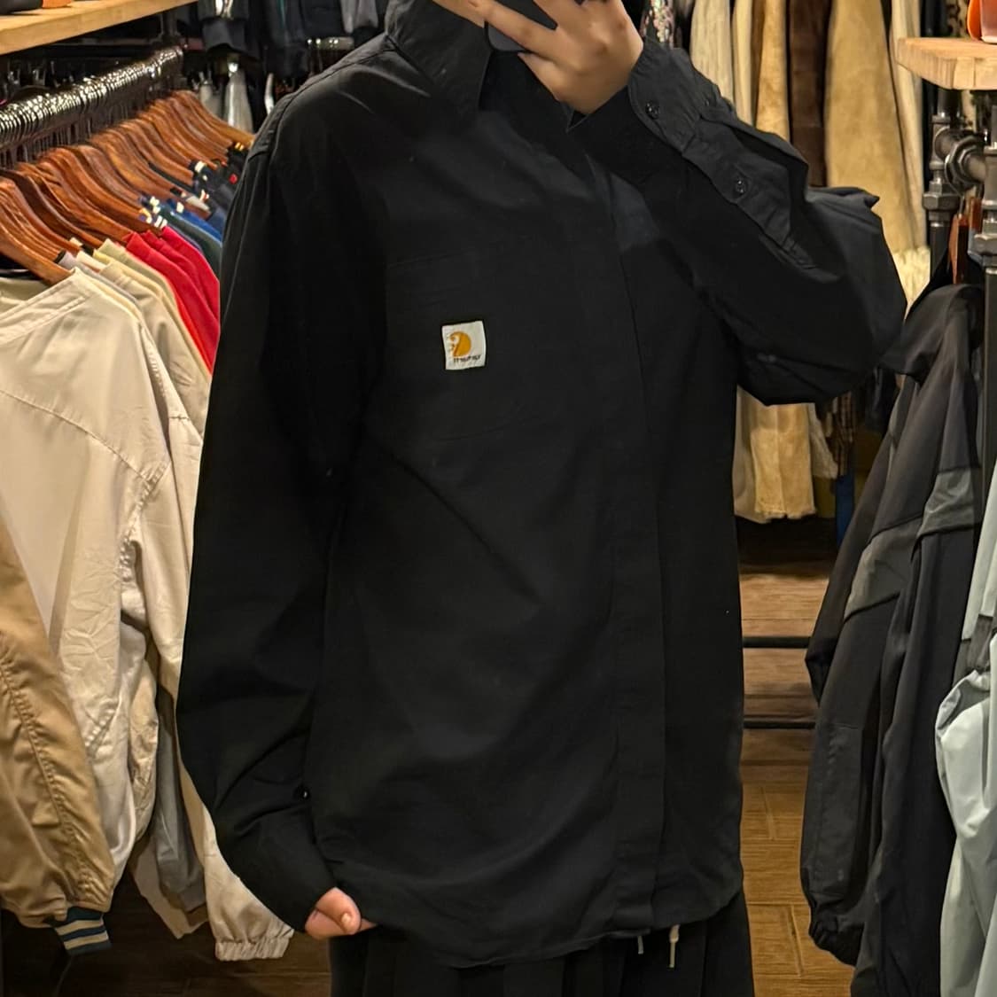 [HI] Carhartt 칼하트 긴팔셔츠 블랙 상품이미지4