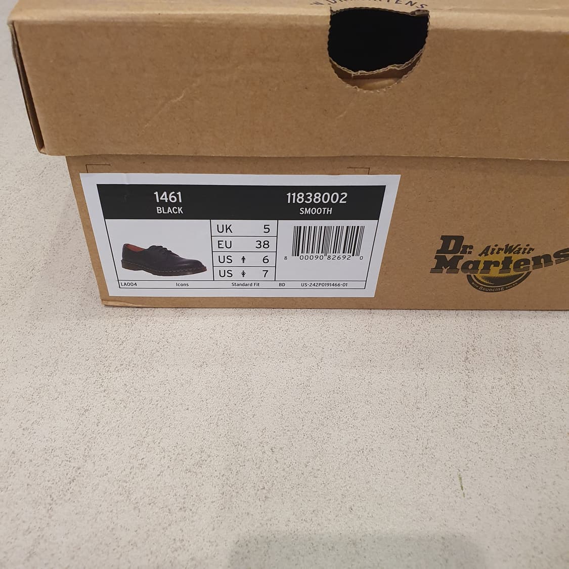 새제품240) 닥터마틴 스무스 1461 블랙 구두 옥스포드 단화 상품이미지6