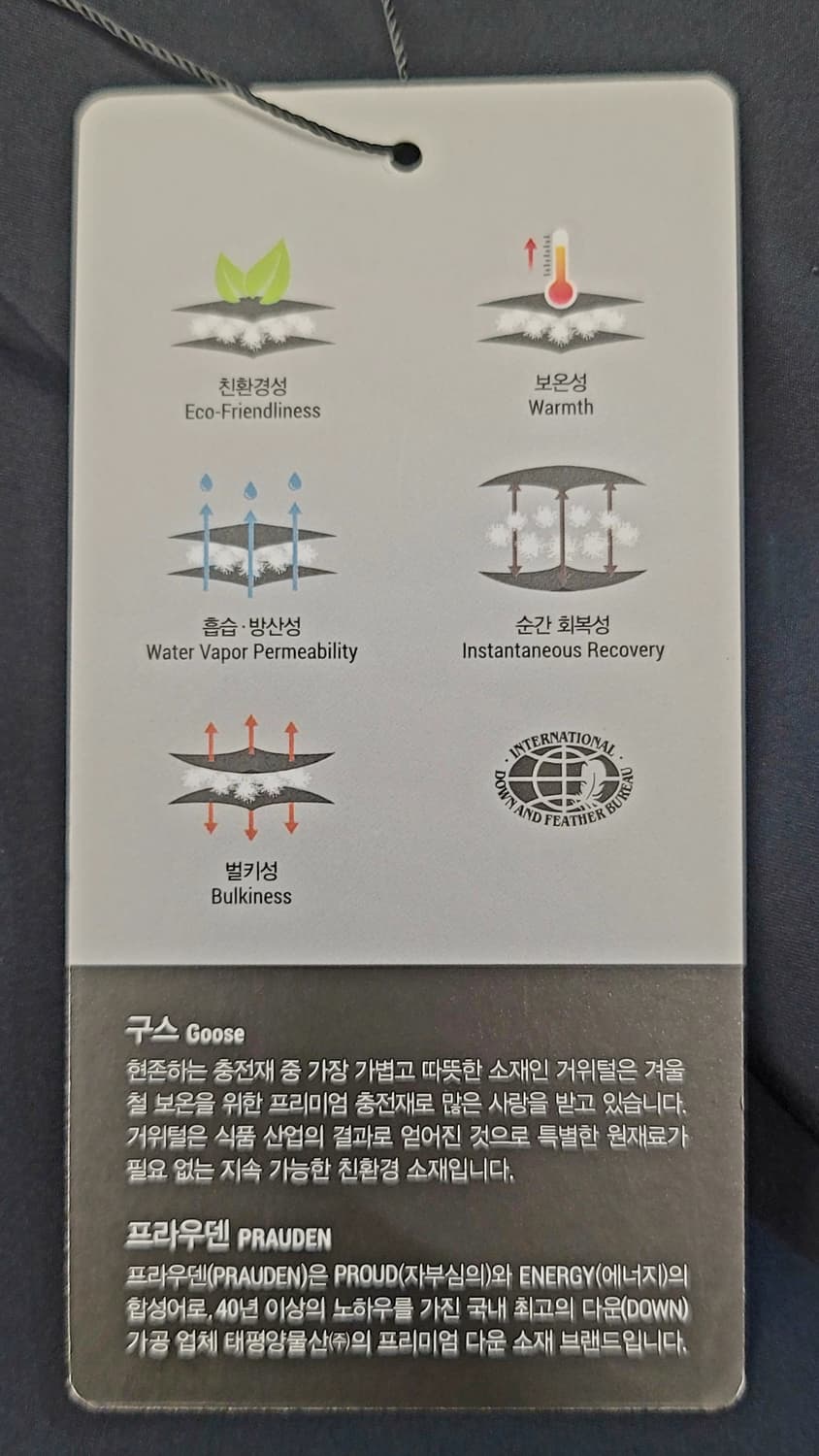 [미사용.새상품] TNGT 솔리드 구스다운(거워털) 패팅코트 판매 상품이미지6