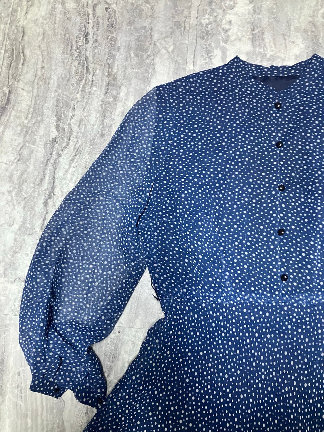 일본빈티지 하구미모리걸 달천깔페어리 도트땡땡이원피스 상품이미지2