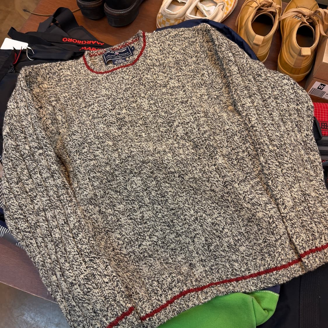 폴로 스포츠 울 혼방 니트 스웨터 상품이미지1