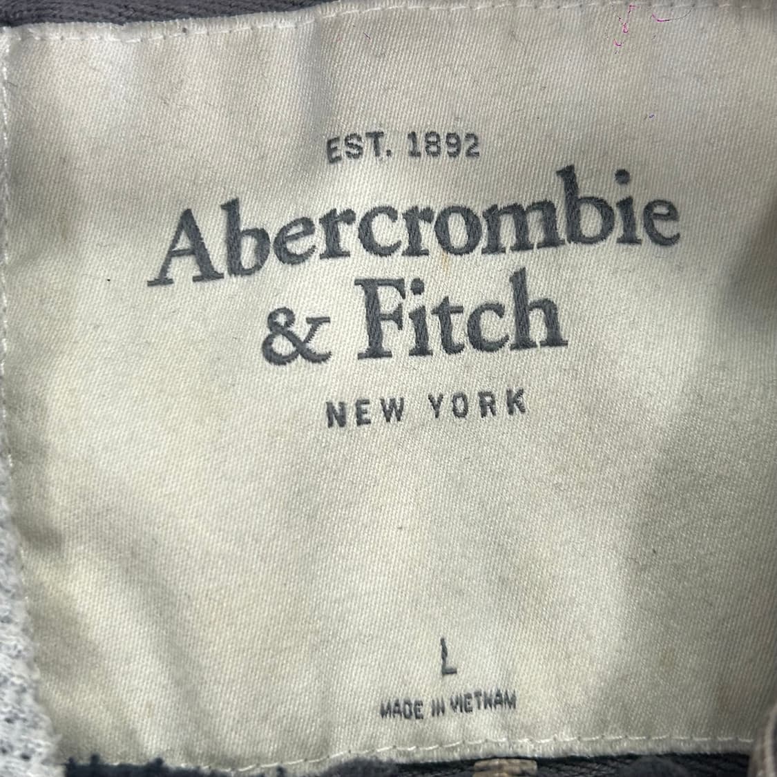 Abercrombie 아베크롬비 스펠아웃로고 다크네이비 후드집업 상품이미지5
