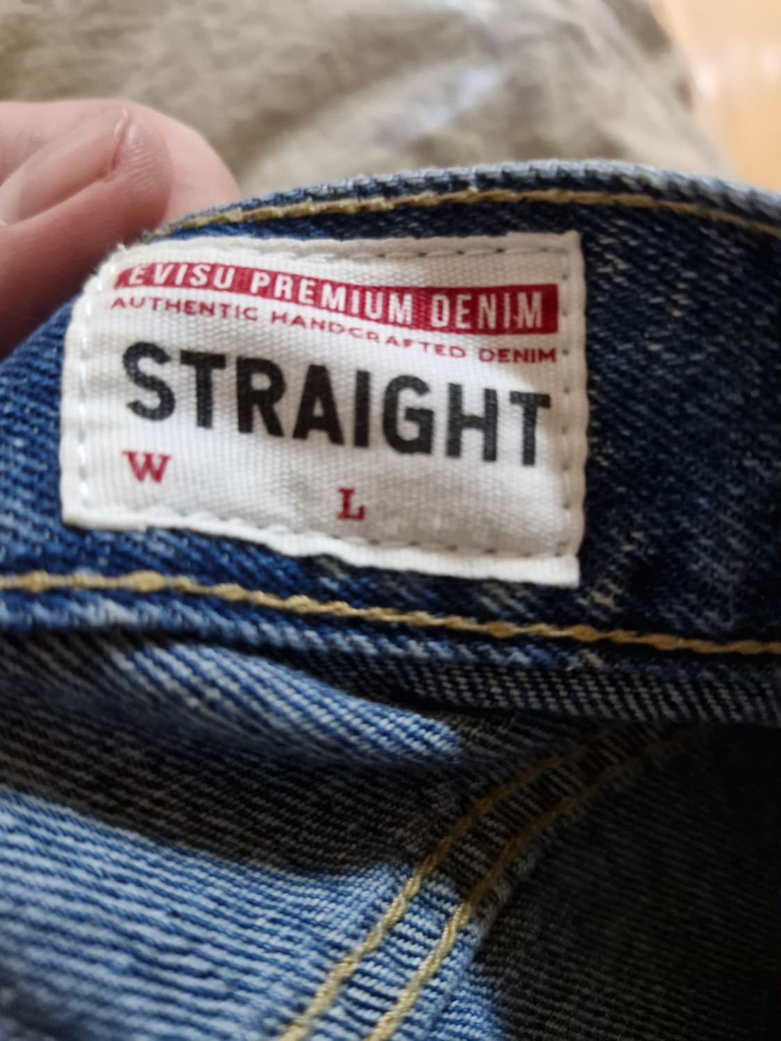 EVISU 에비수 청바지 백포켓 데님 크롭진 34 상품이미지5