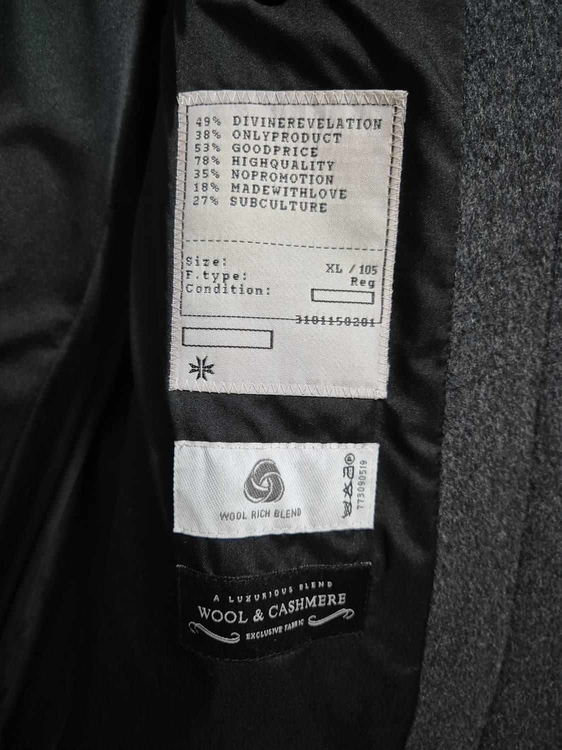 토니웩 커팅코트 그레이 XL 상품이미지4