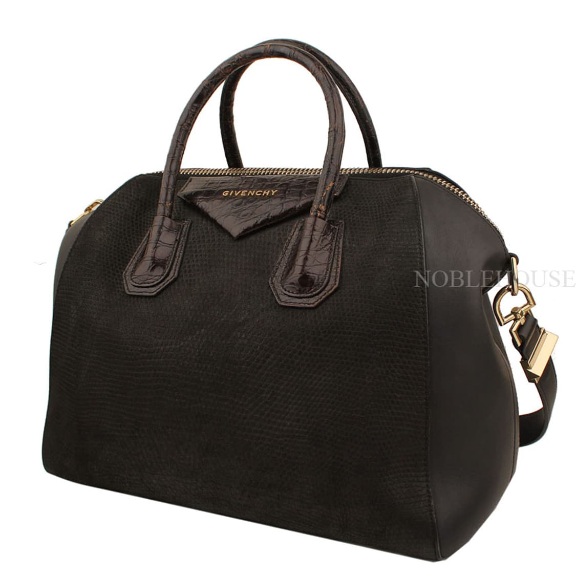 지방시 블랙 리자드&와니패턴 안티고나 미듐 토트겸 숄더백 상품이미지2