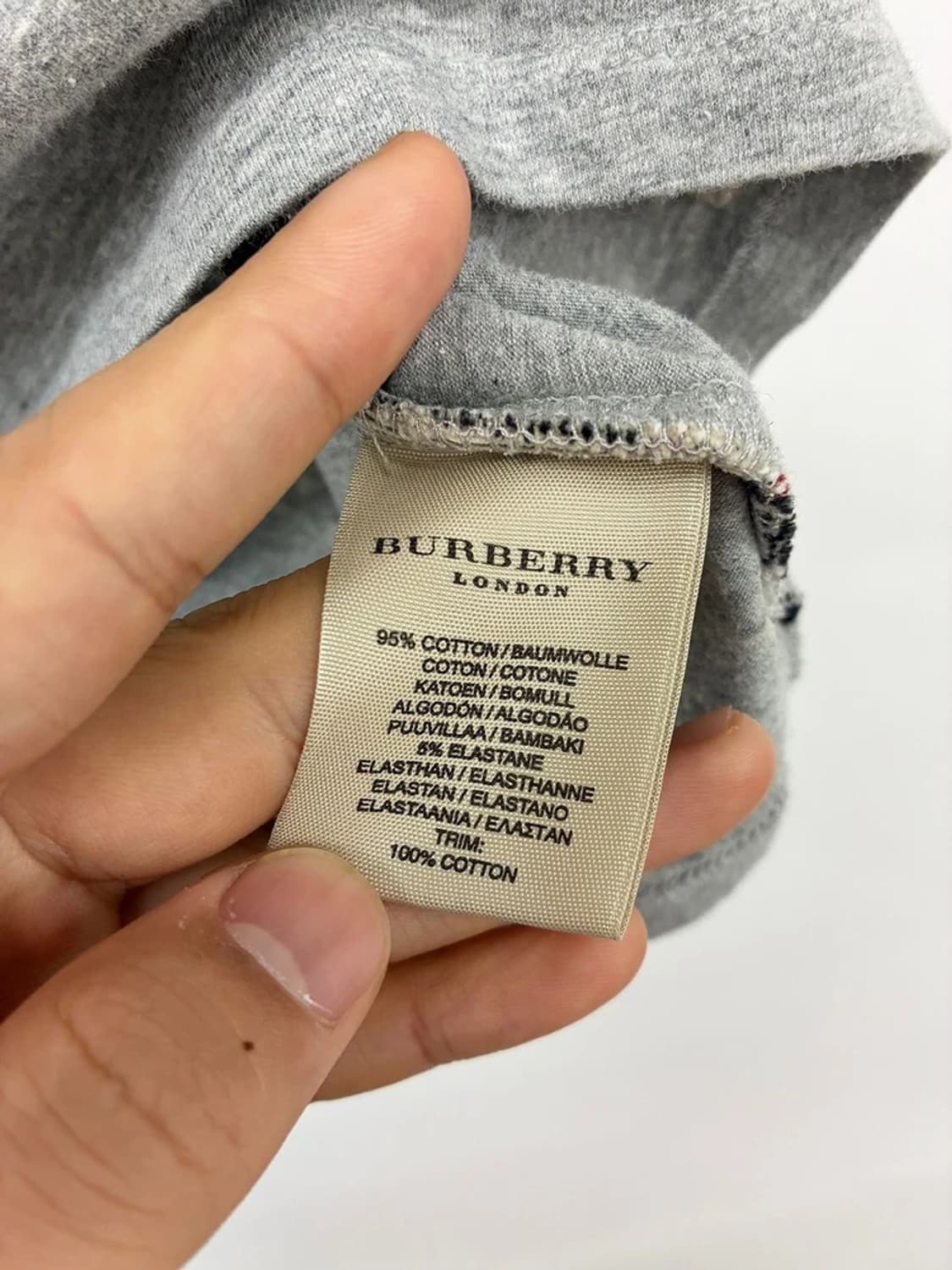 버버리 00's 하우스 체크 반팔 티셔츠 PN9767 상품이미지6