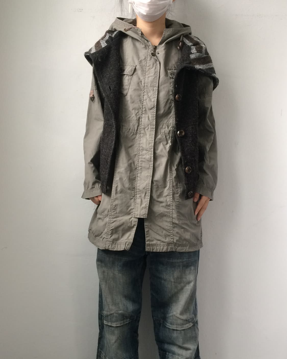 Indian mood hood vest 상품이미지5
