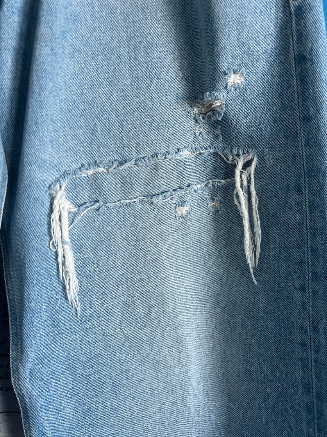 디젤 디스트레스드 와이드 데님 32 상품이미지2